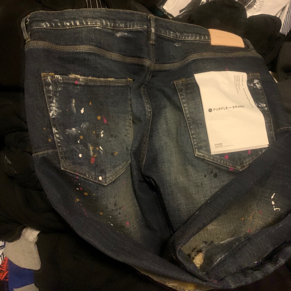 Purple jeans